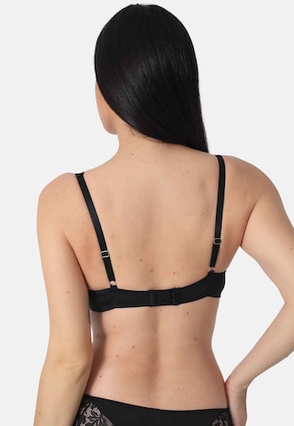 sassa BH 'EYELASH LACE' in Zwart