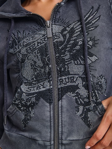 Ed Hardy - Sudadera con cremallera 'Stay True' en negro