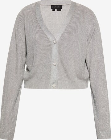 NAEMI Knit Cardigan in Grey: front