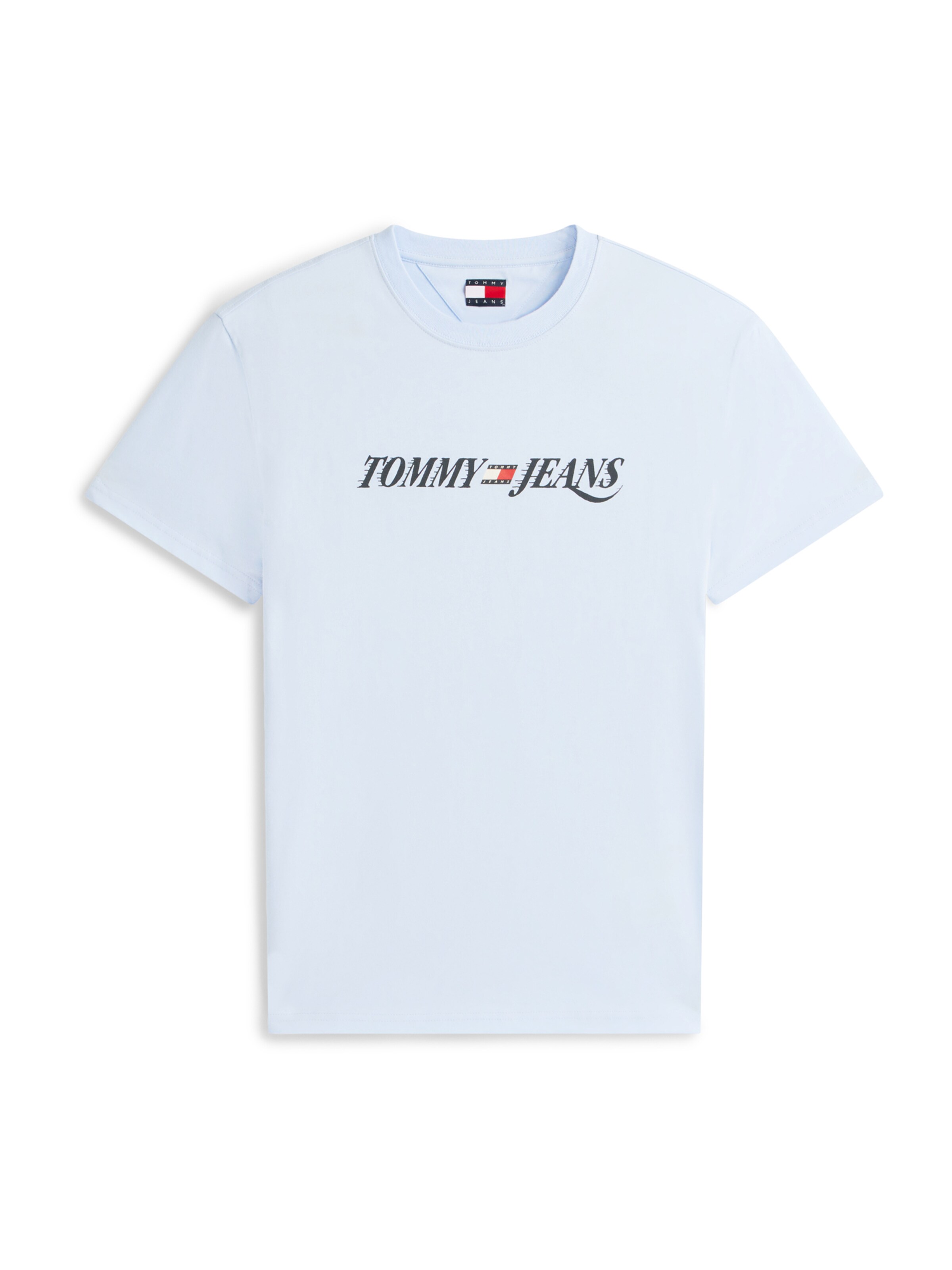 Tommy Jeans T-Shirt en bleu clair / rouge / noir / blanc, Vue avec produit