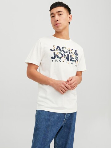 JACK & JONES Tričko 'BECS' – bílá: přední strana