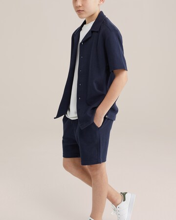 WE Fashion Regular fit Button up shirt in Blue