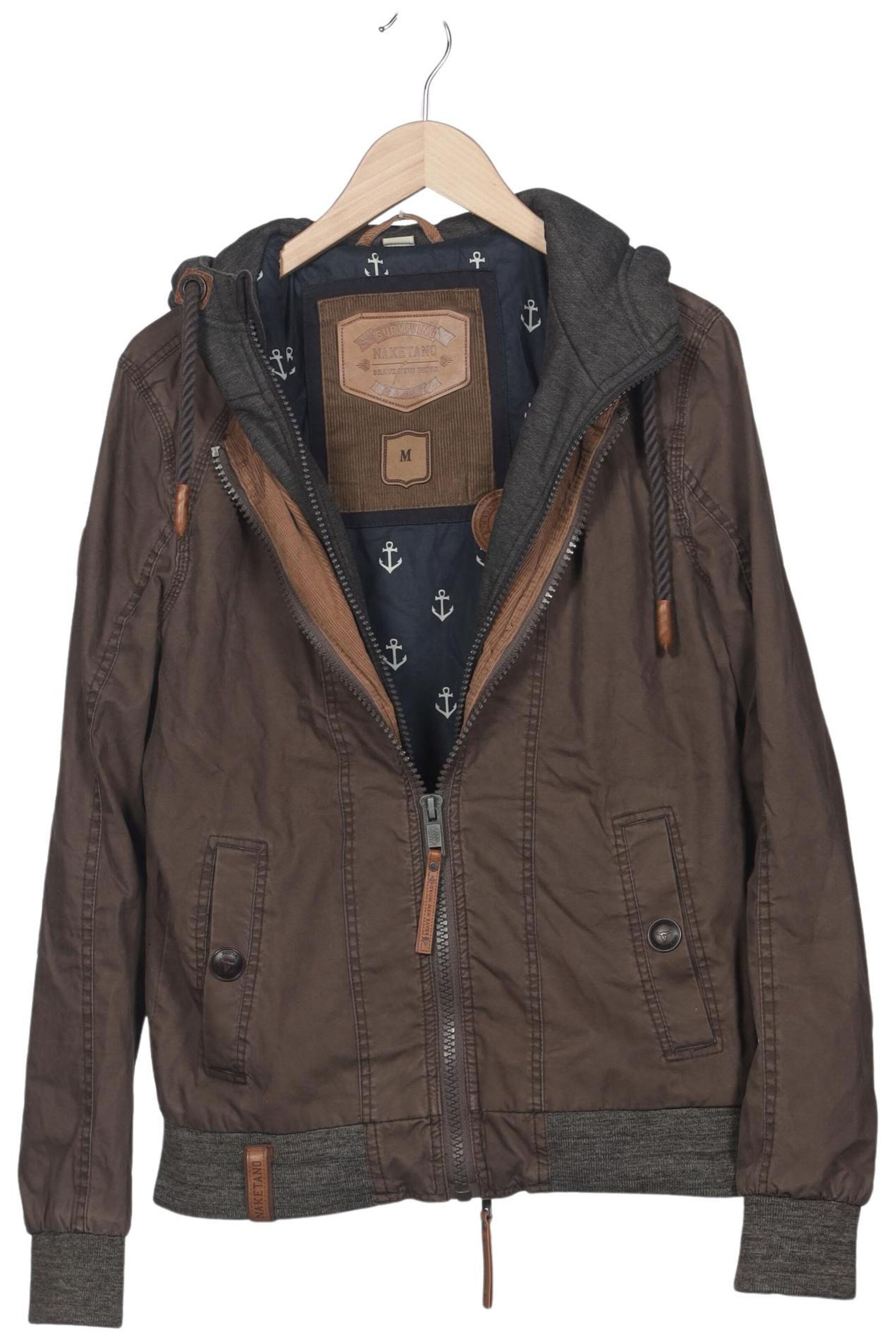 naketano Jacket & Coat in M in Brown: front