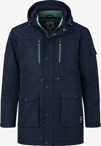 Jan Vanderstorm Winter Parka 'Casten' in Blue: front