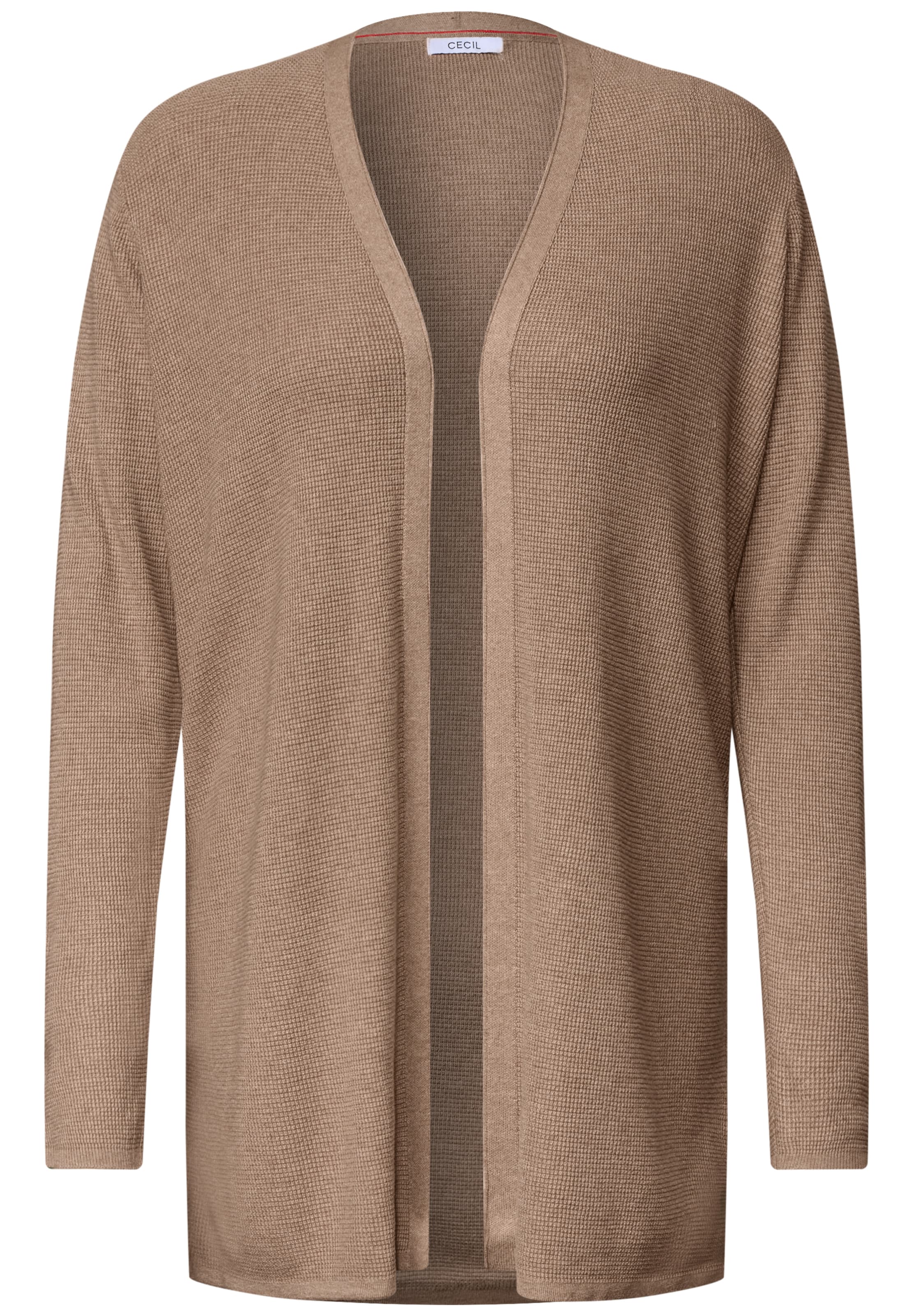 CECIL Knit Cardigan in Beige: front