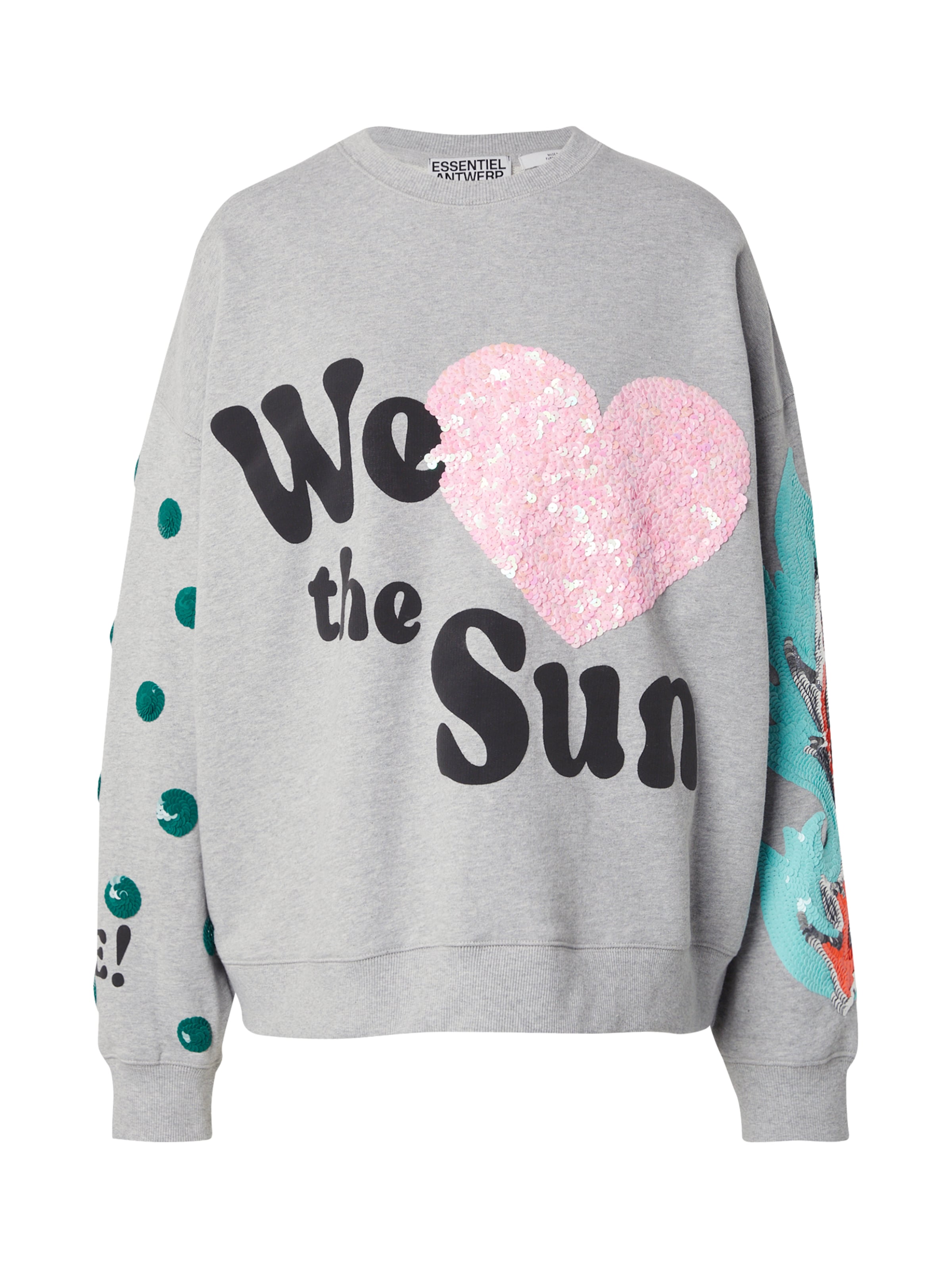 Essentiel Antwerp Mikina 'Ihexperience' - Sivá: predná strana