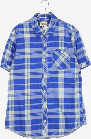 Tommy Jeans Button Up Shirt in M in Blue: front