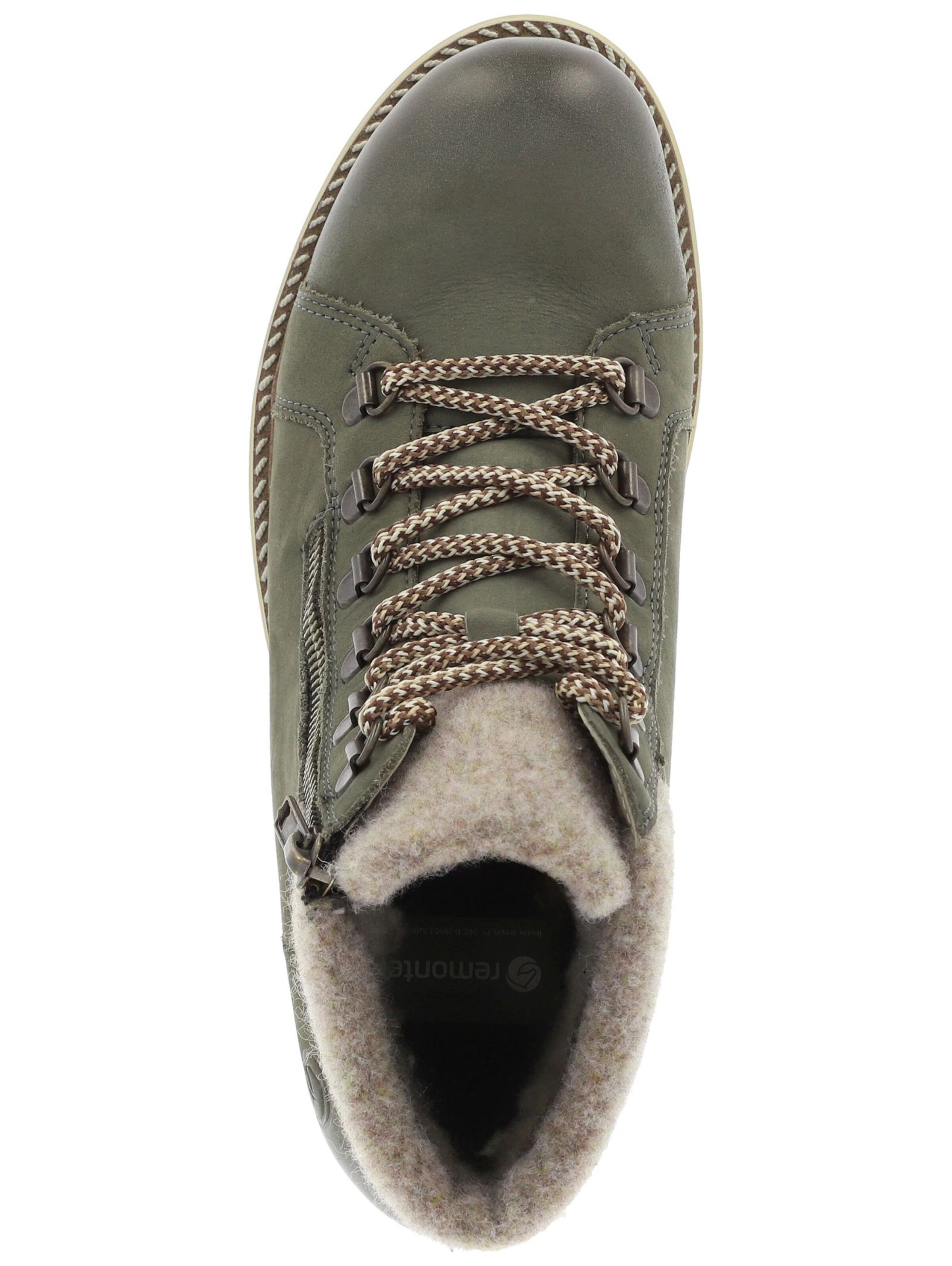 REMONTE Schnürstiefelette in Grün