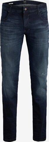 Jack & Jones Plus Slimfit Jeans 'Glenn' in Blauw: voorkant