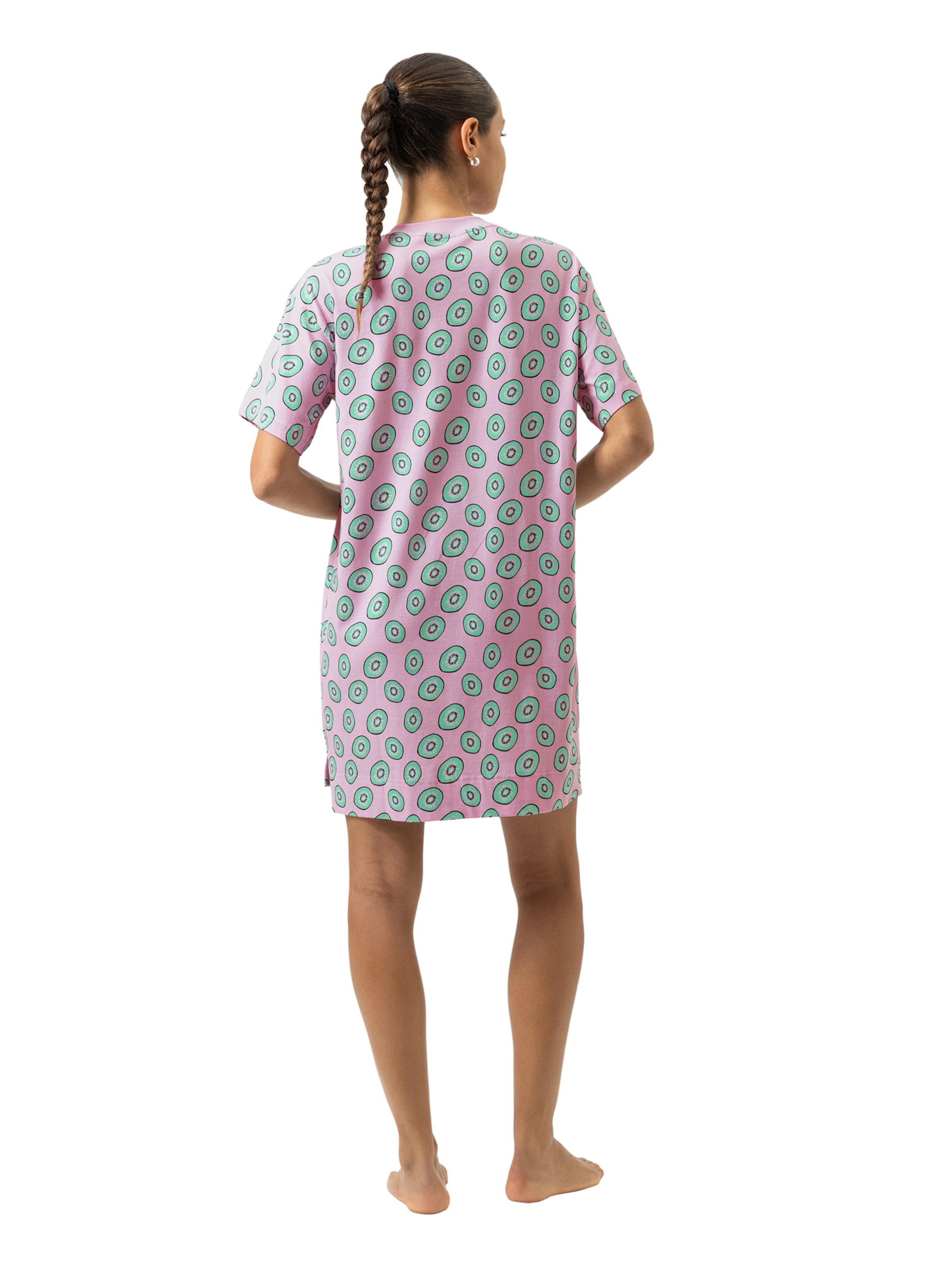 Mey Nachthemd 'Flashy Fruits' in Roze