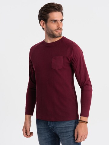 Ombre Shirt 'OM-LSCL-0109' in Rood