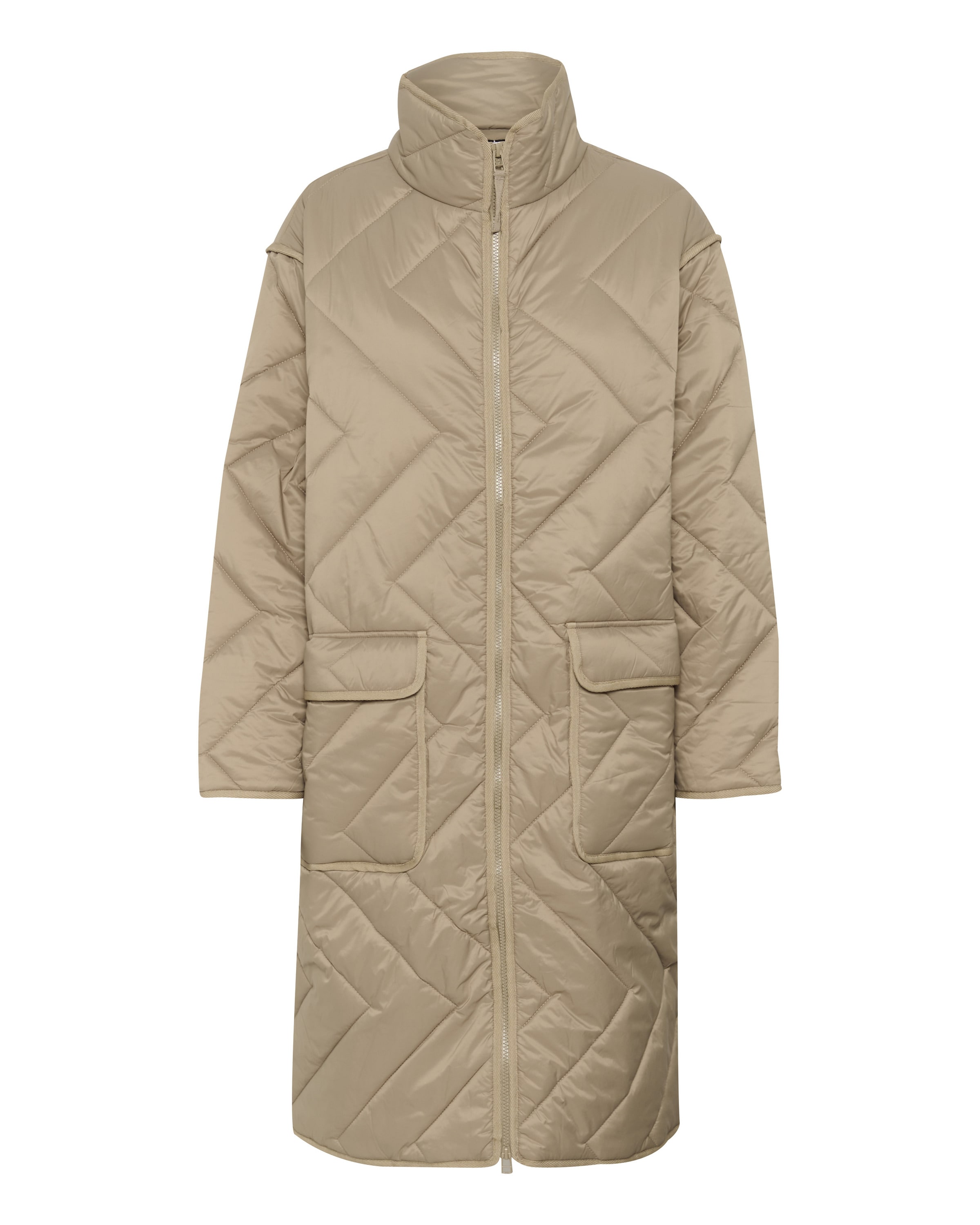 Manteau mi-saison 'Lucinda' SAINT TROPEZ en marron : devant