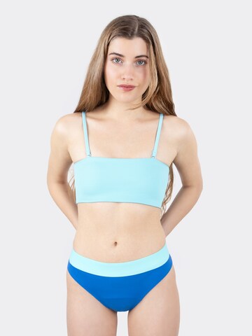 MYLILY Bikini 'Teens Perioden Bikini Hose Low Waist mit Bund | Blau' in Blue: front