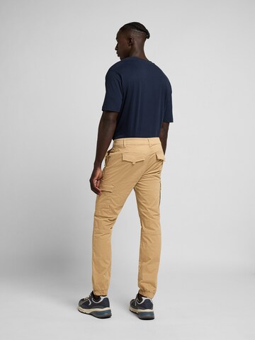 WOTEGA Slim fit Cargo Pants '341' in Beige