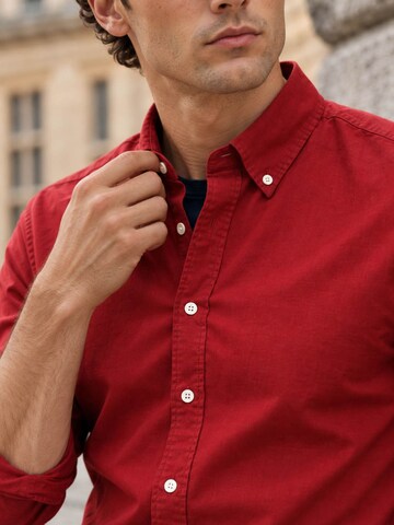 KING Essentials Regular fit Button Up Shirt 'The Tommy' in Red