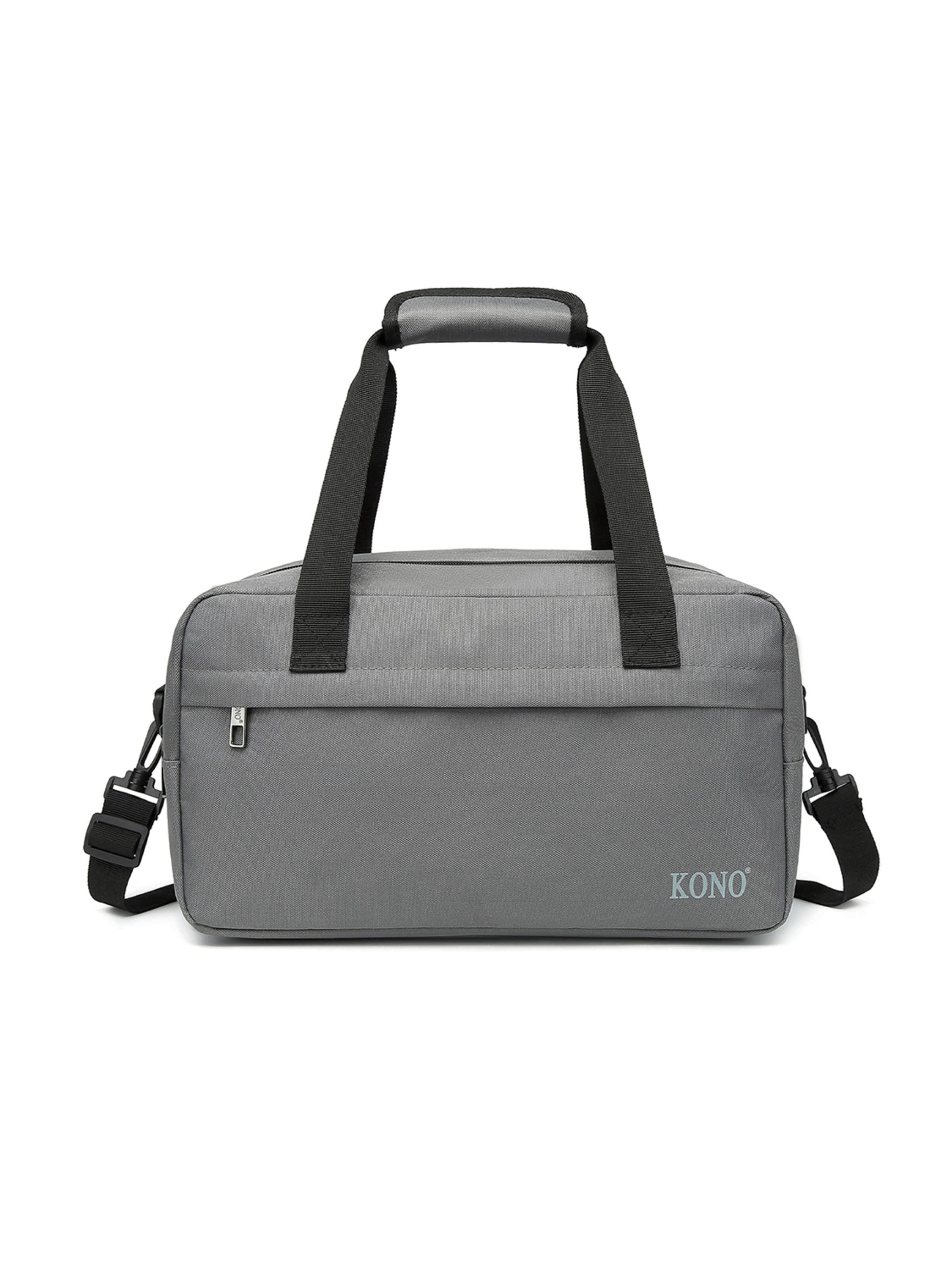Kono Travel Bag in Grey: front