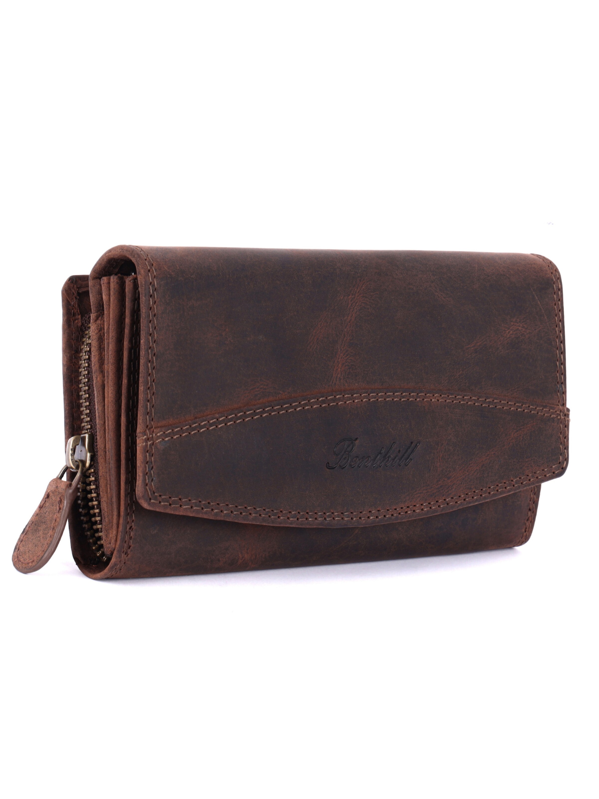 Benthill Wallet in Brown: front