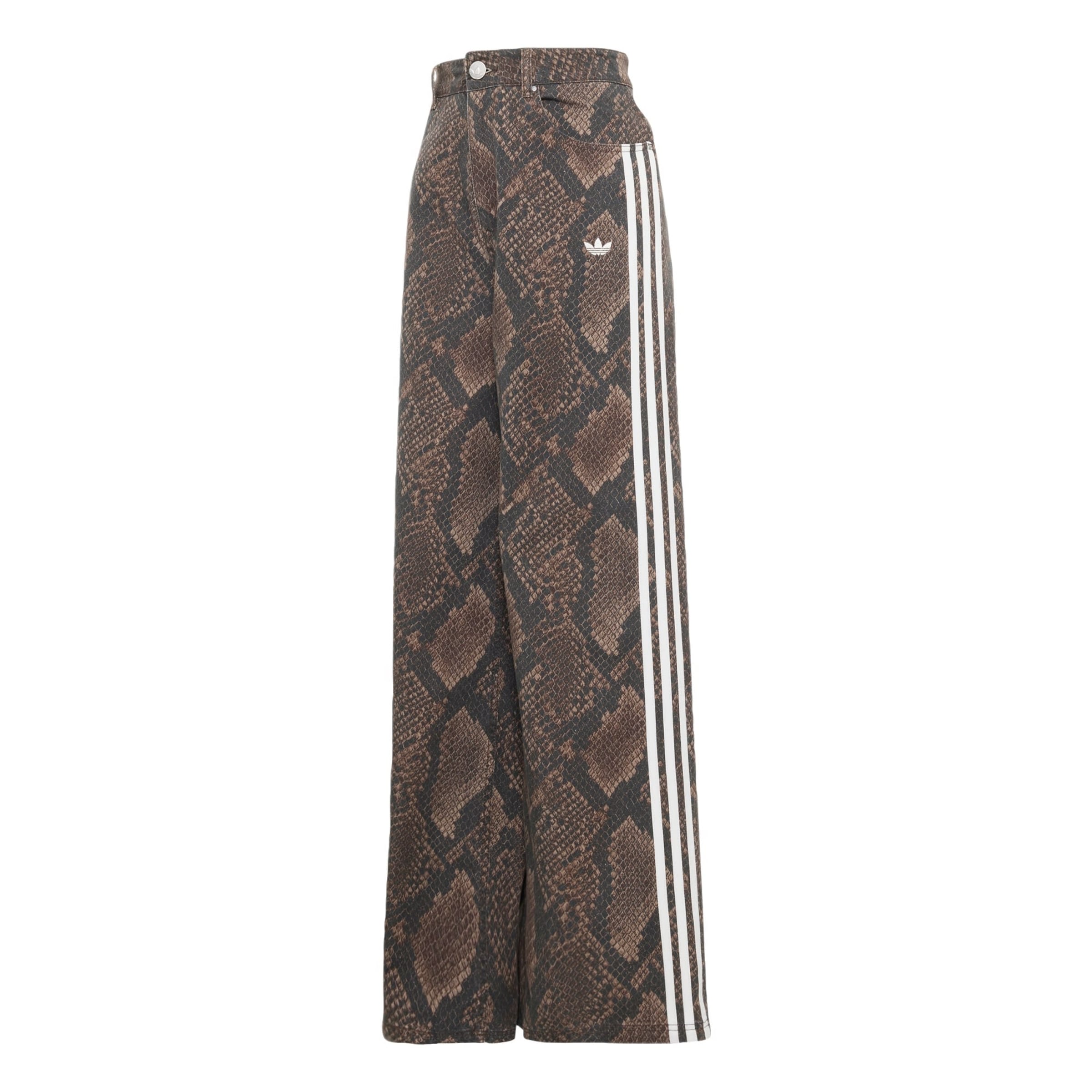 ADIDAS ORIGINALS Wide leg Jeans in Bruin: voorkant