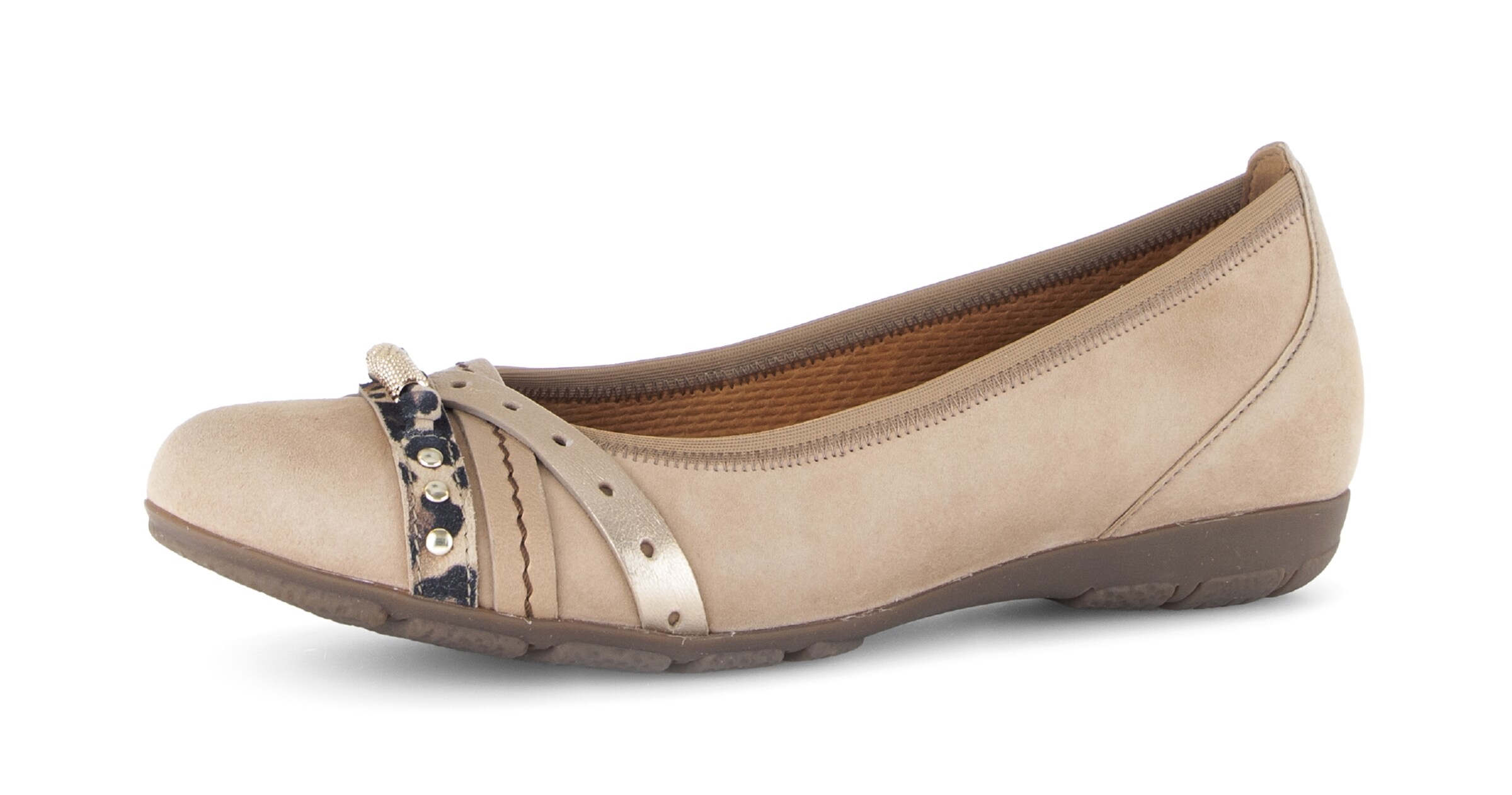 GABOR Ballet Flats in Beige: front