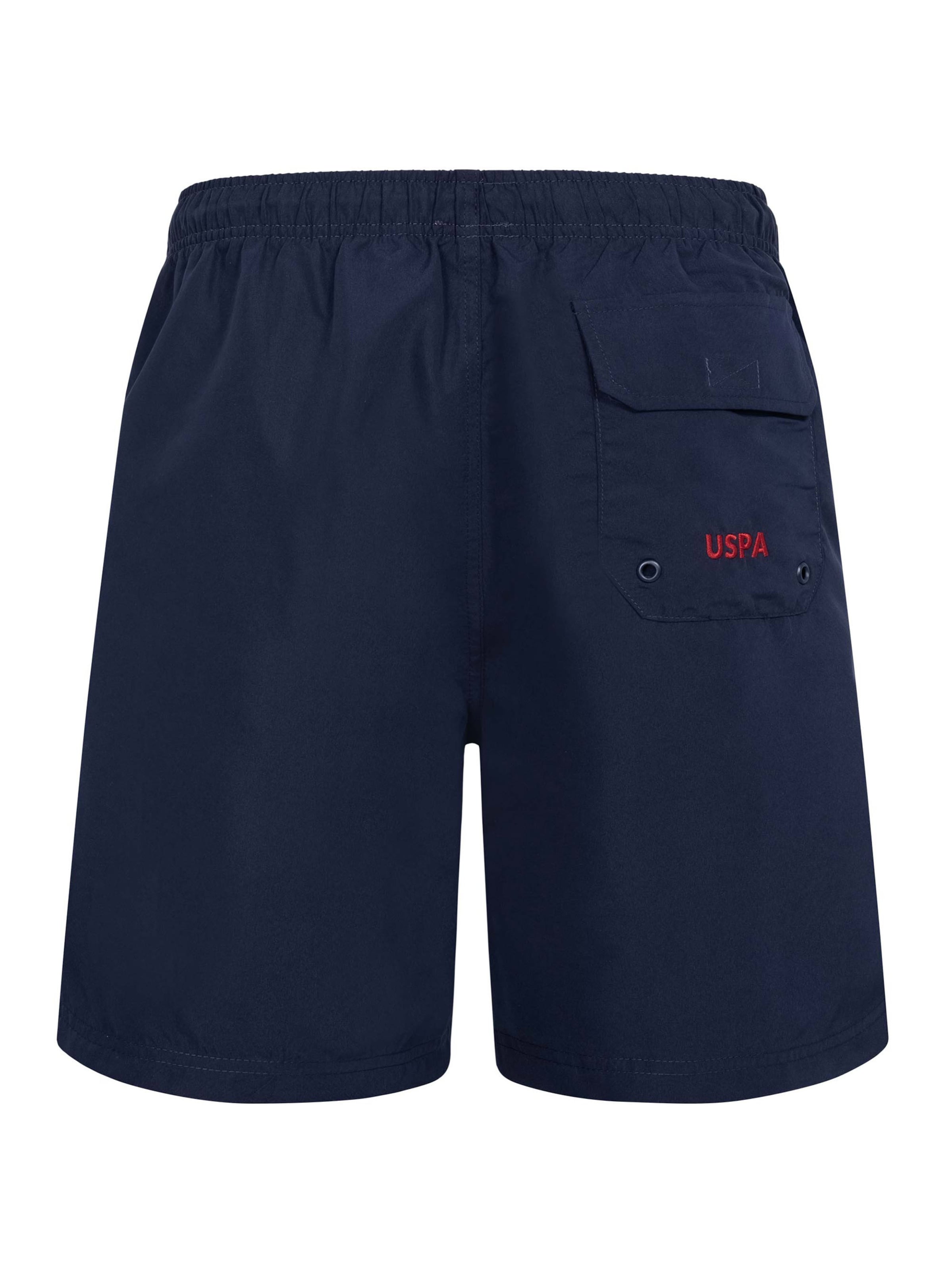 U.S. POLO ASSN. Regular Badeshorts in Blau