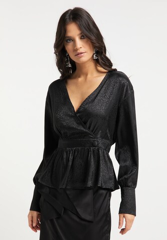 faina Blouse in Black: front