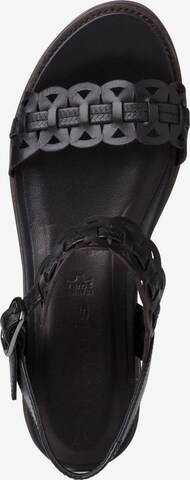 TAMARIS Strap sandal in Black