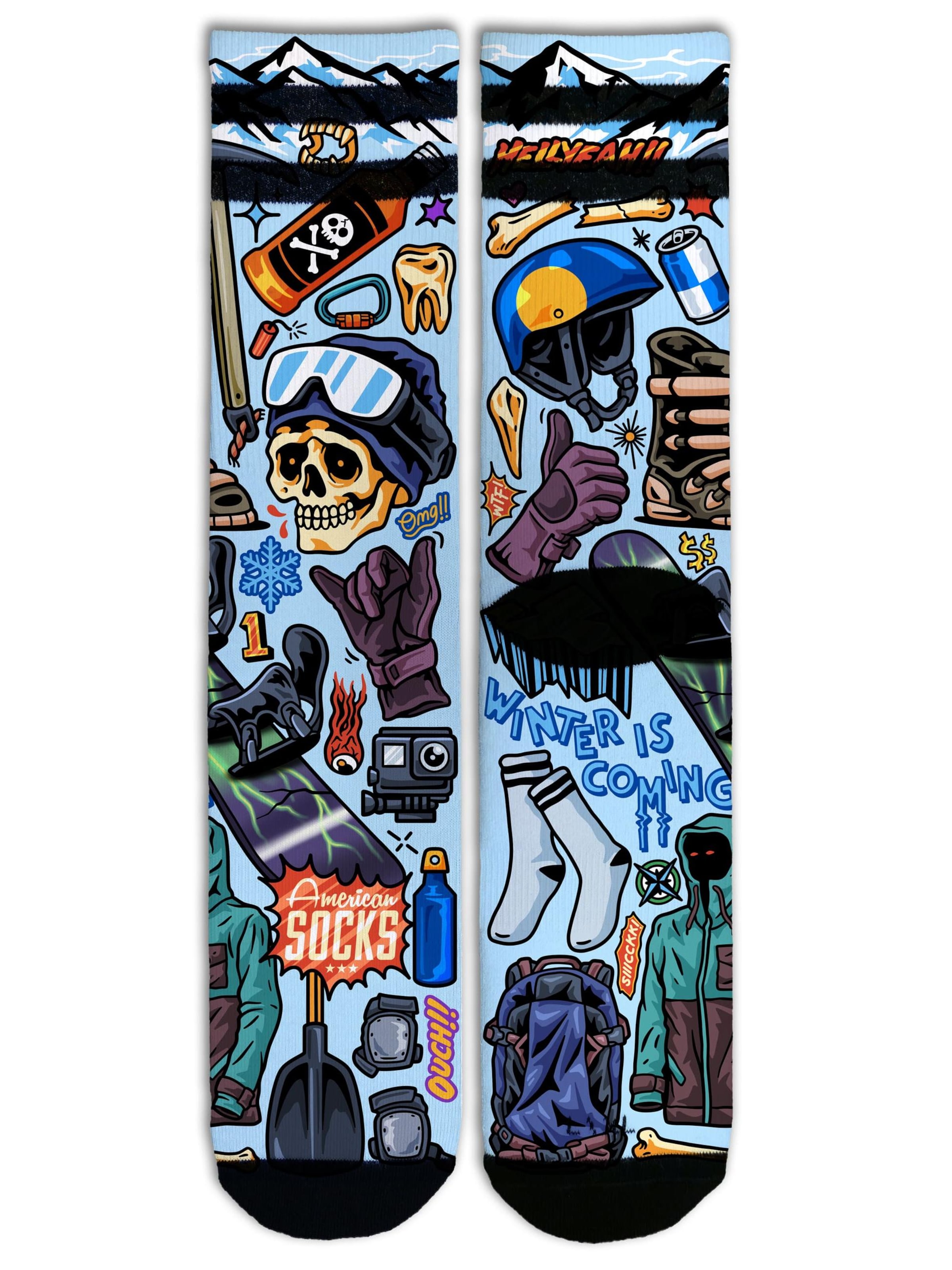American Socks Socken 'Snow Ripper - Mid High'‌‌‌‌ in Mischfarben