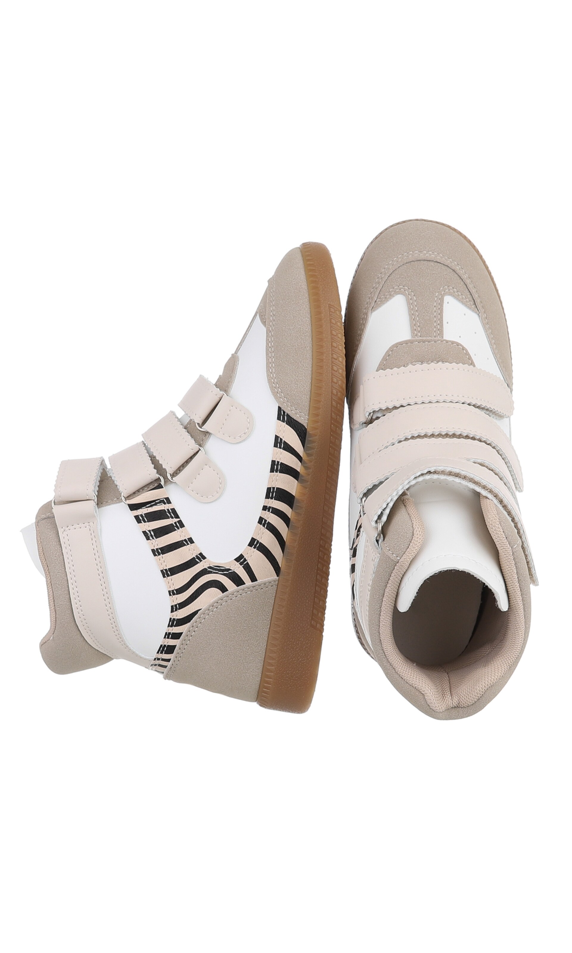 Ital-Design High-Top Sneakers in Beige
