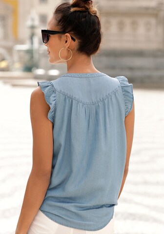 LASCANA Blouse in Blue