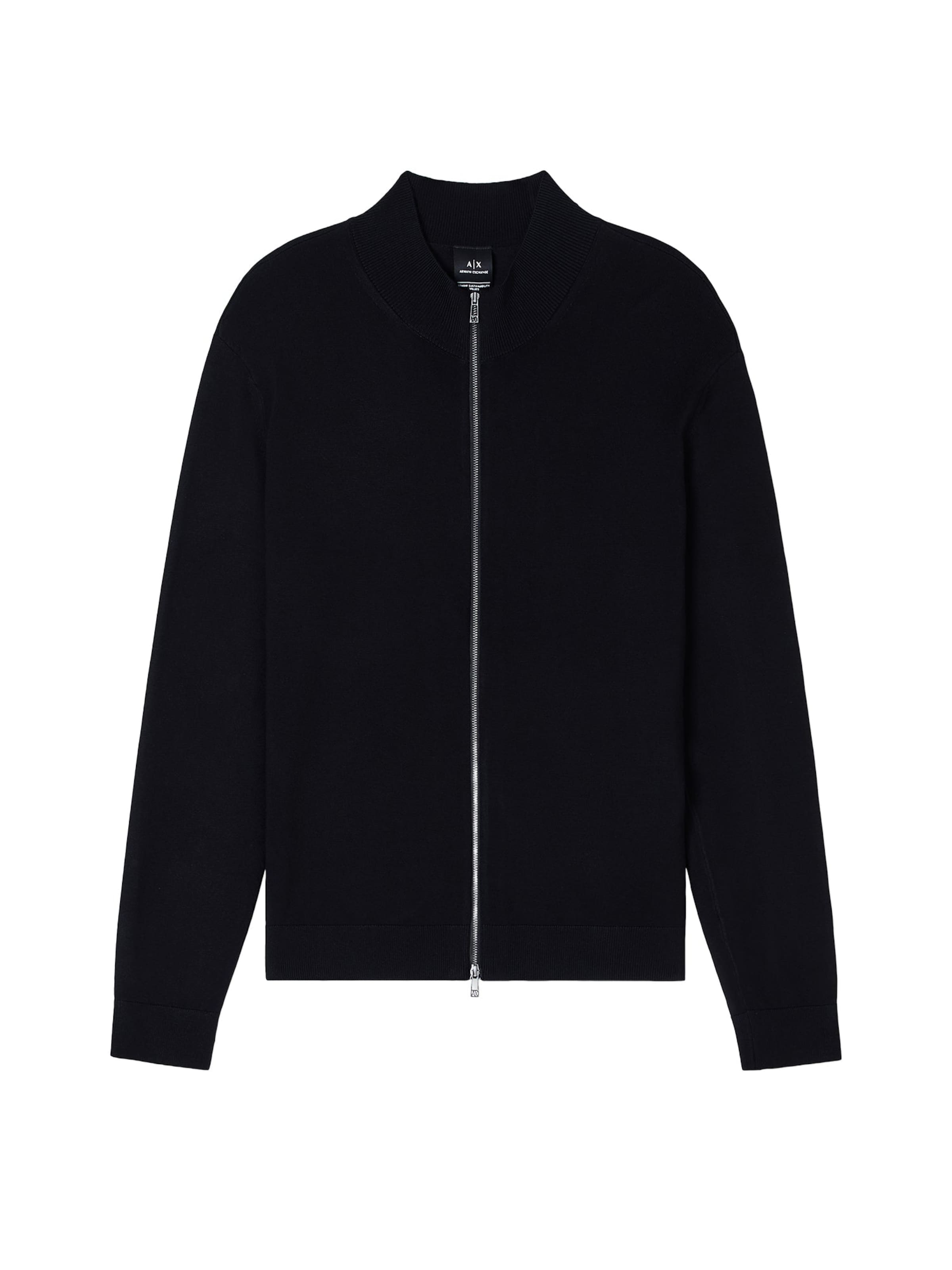 EA7 Emporio Armani Sweatshirt in Black: front