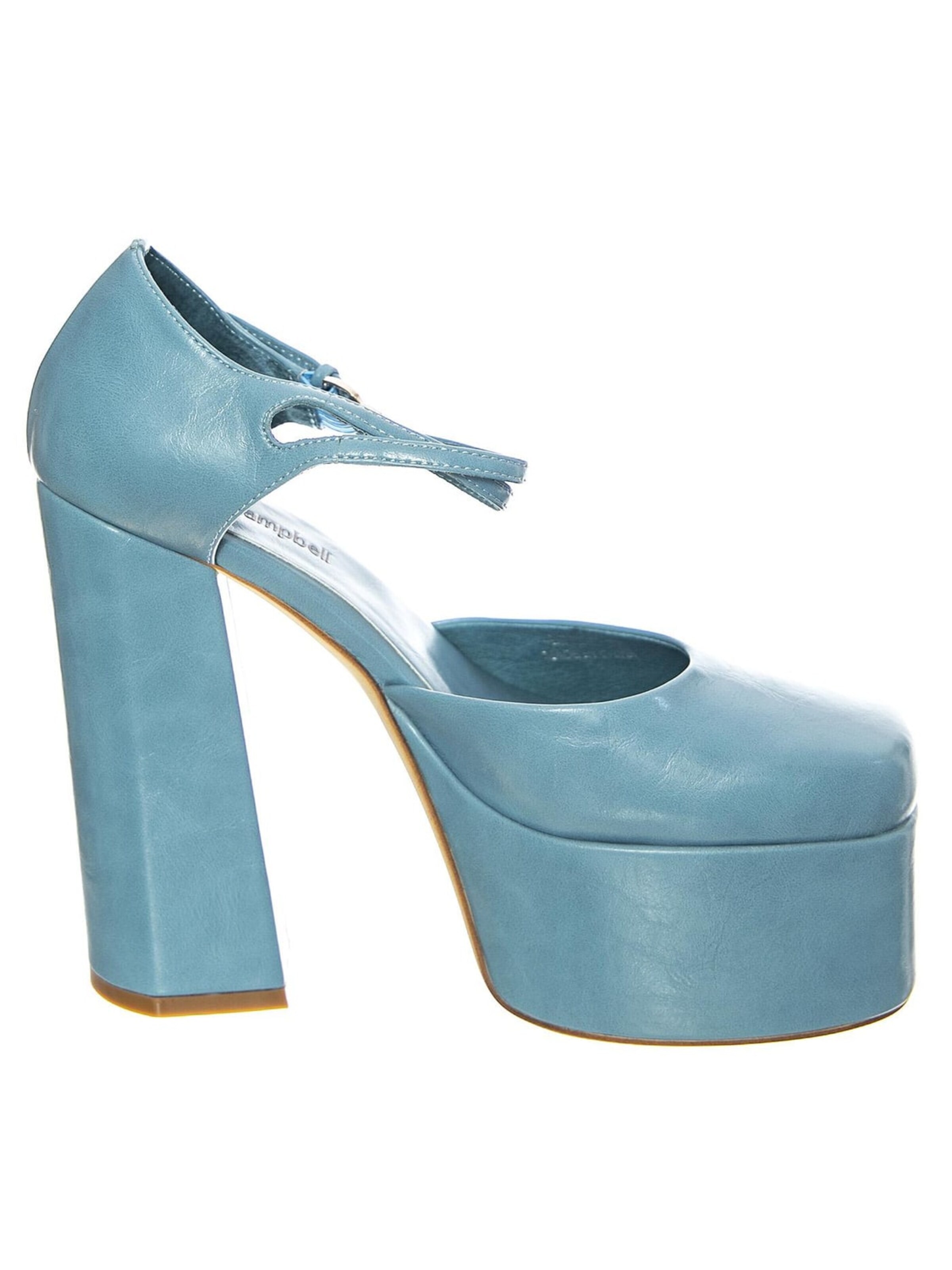 Jeffrey Campbell Pumps 'W' Leila Blue Patent Shoes' in Blauw