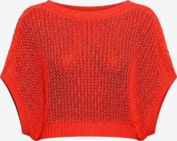 Süel knitwear Knitted top 'Birthday' in Orange: front