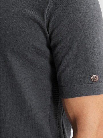 CAST IRON Shirt 'T-shirt in slub cotton' in Grijs