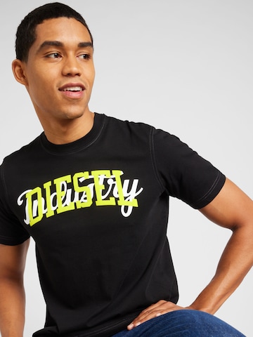 DIESEL - Camisa 'JUST-N10' em preto