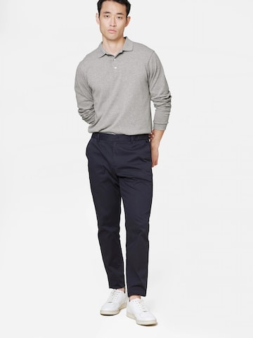 SANVT Shirt 'The Longsleeve Polo Shirt' in Grey
