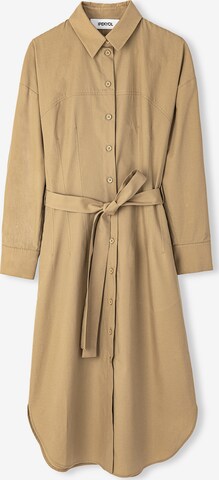 Ipekyol Shirt Dress in Beige: front