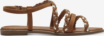 TAMARIS Sandalen met riem in Bruin