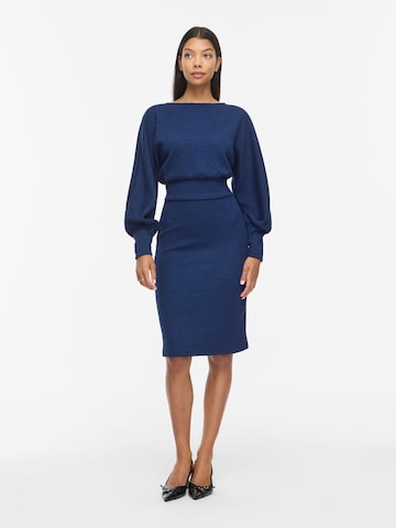 VILA Knit dress 'VIRAFFI' in Blue