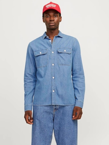 Jacks & Jones Regular Fit Hemd‌‌‌‌‌‌‌‌‌‌ in Blau