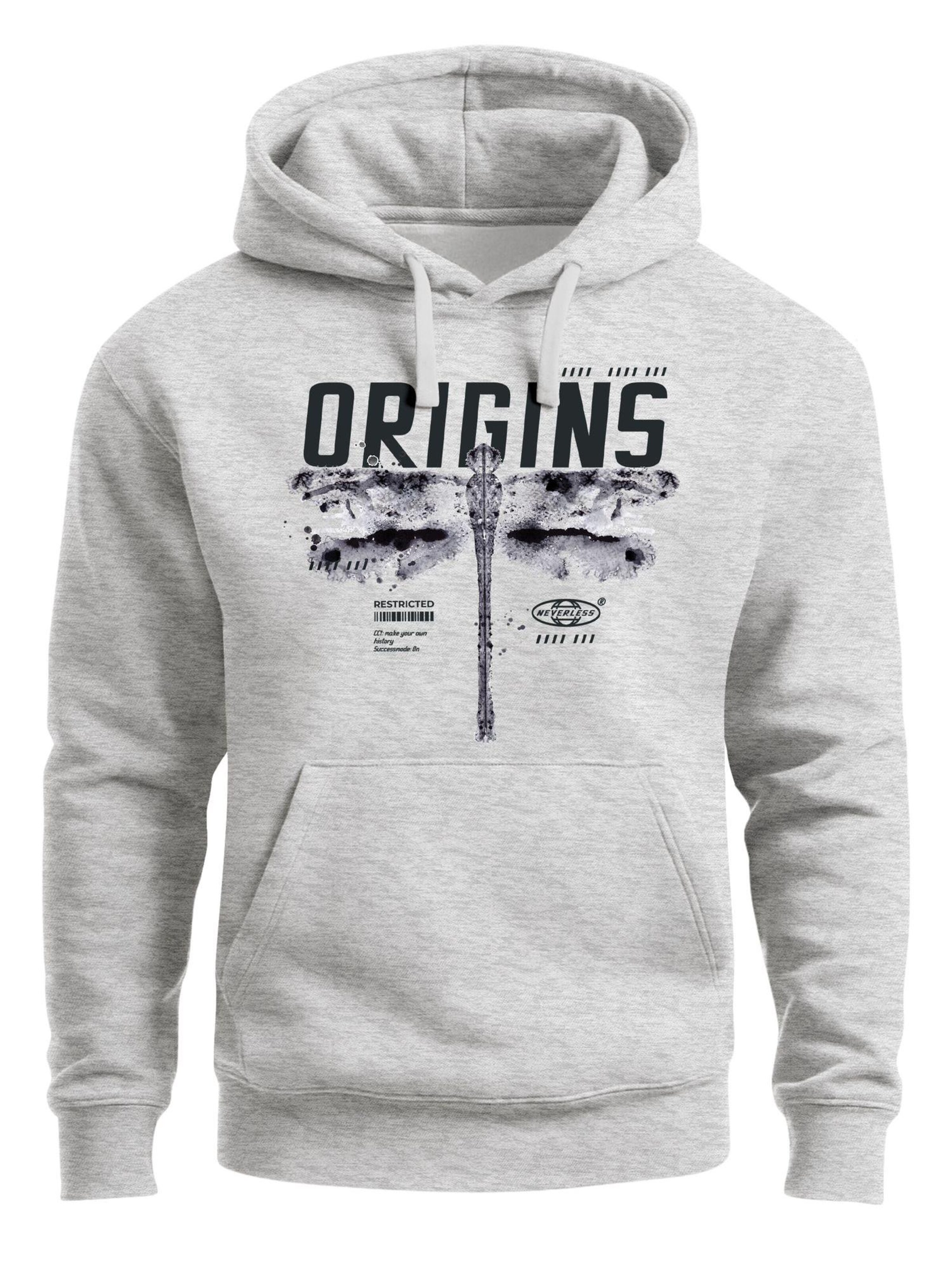 Neverless Sweatshirt 'Future Libelle' in Grey: front