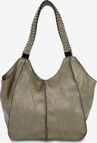 HARPA Handbag in Grey: front