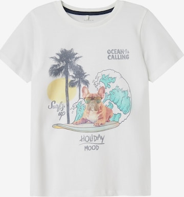 T-Shirt 'NKMJass' NAME IT en blanc : devant