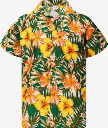 Chemise 'Tropical Hibiscus' King Kameha en vert : devant