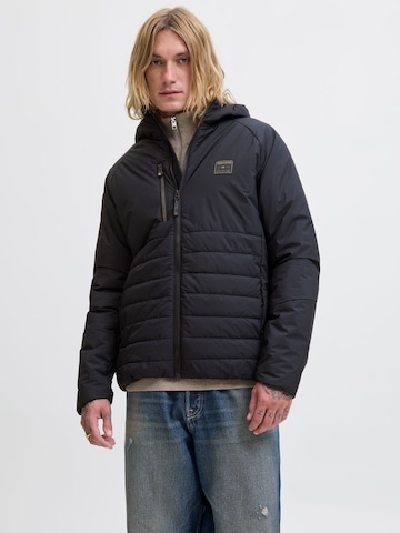 JACK & JONES Übergangsjacke in Schwarz: Vorderseite