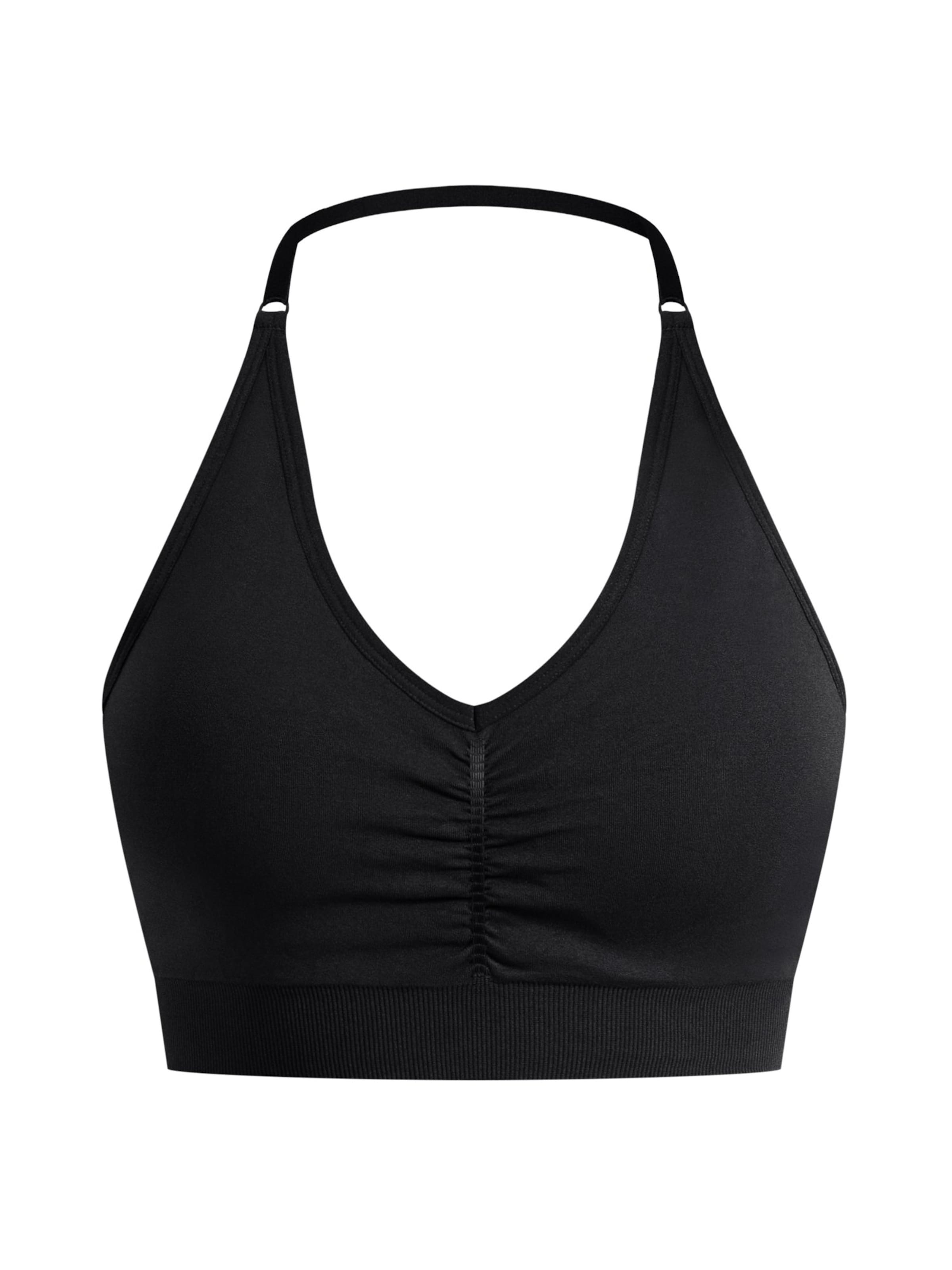 Soutien-gorge de sport Smilodox en noir : devant