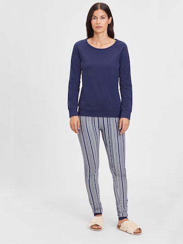 s.Oliver Pyjama in Blauw: voorkant