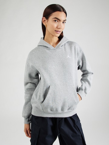 Felpa 'BRKLN FLC' di Jordan in grigio: frontale