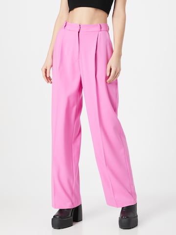 Wide Leg Pantalon à pince REPLAY en rose : devant