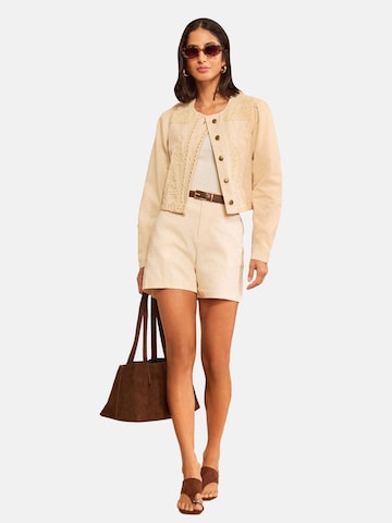 Giacca di mezza stagione di love & roses in beige: frontale