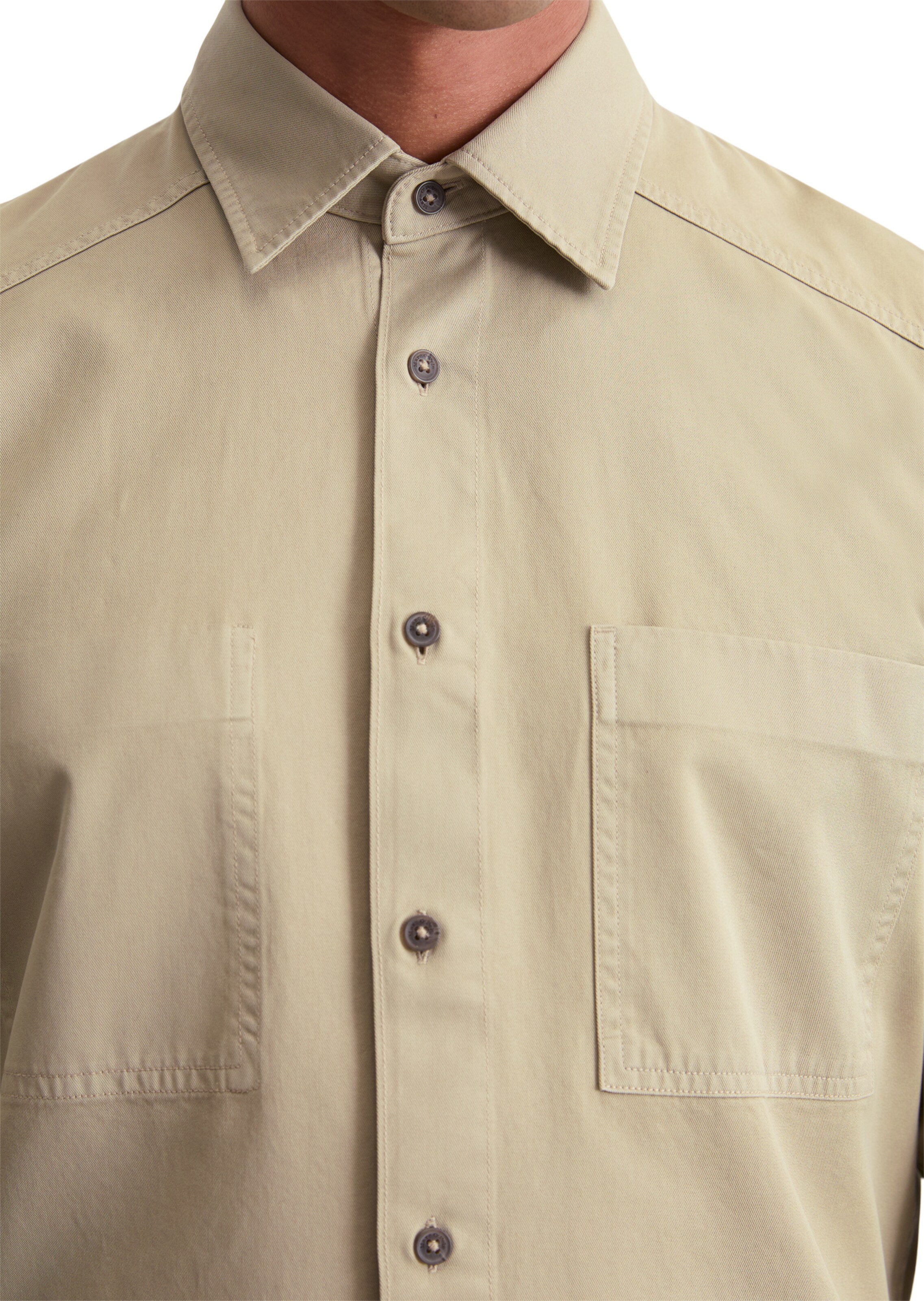 Marc O'Polo Regular fit Button Up Shirt in Beige